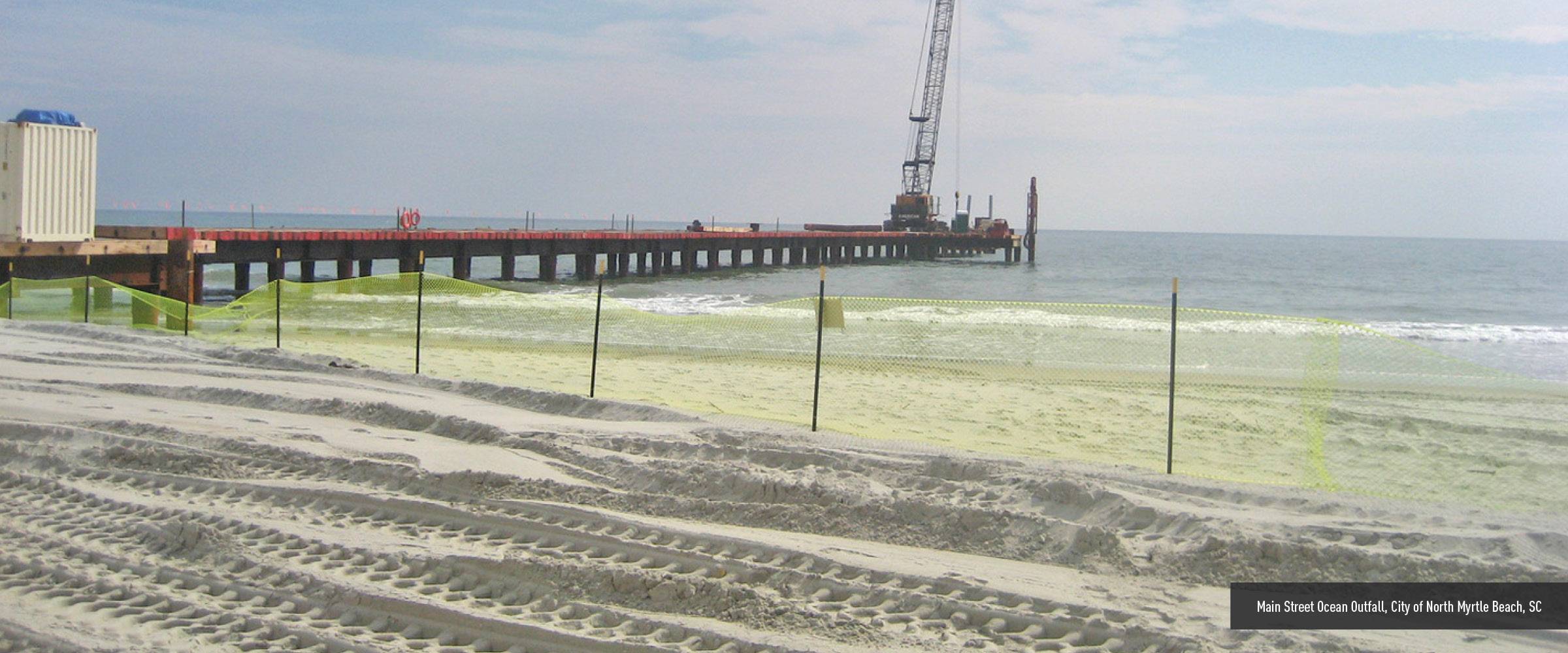 Ocean view with pier