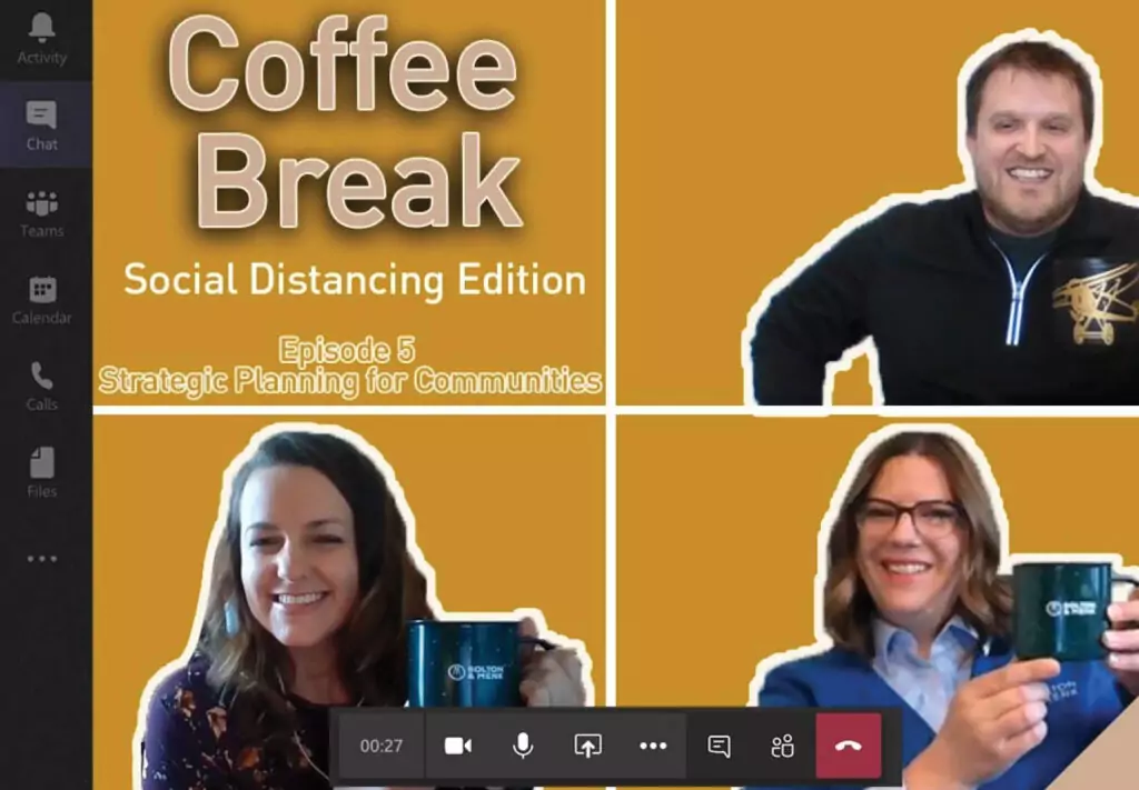 coffee break social distancing graphic