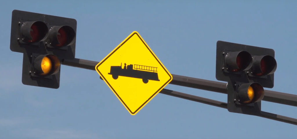 emergency vehicle hybrid beacon