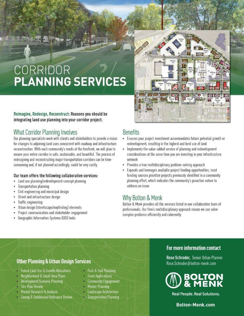 corridor planning sales tool