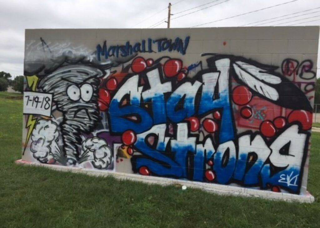Marshalltown Graffiti Wall