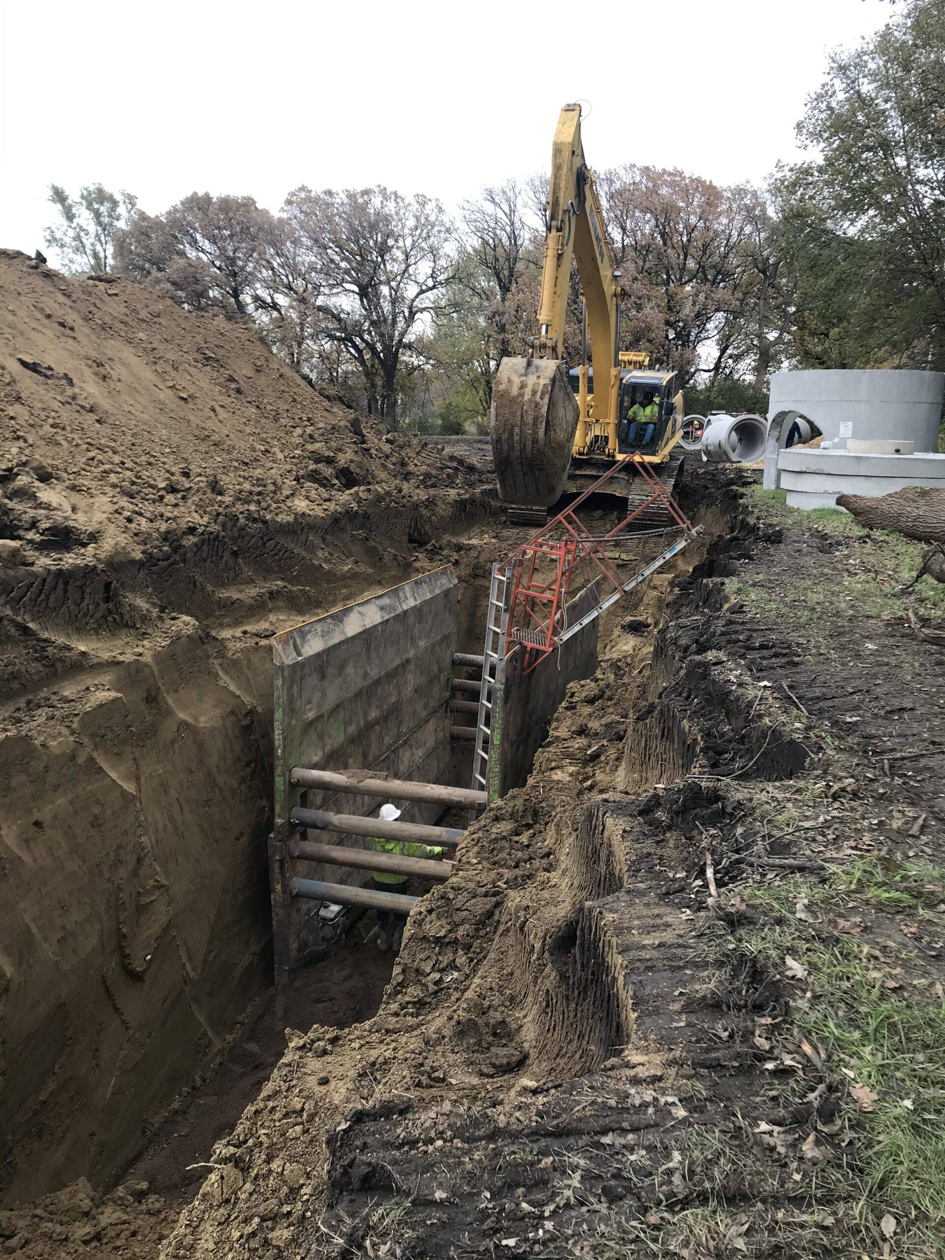 Construction on Winnebago aging storm sewer system