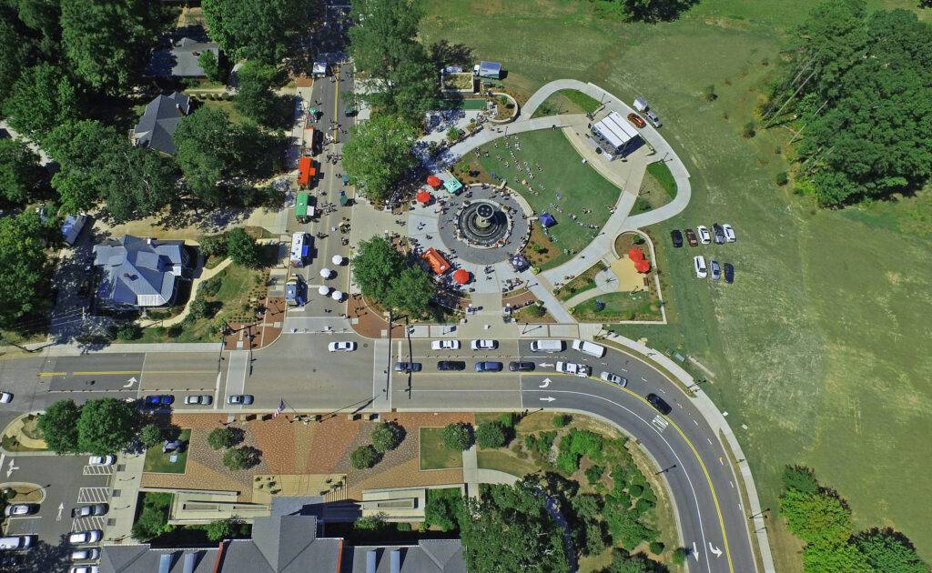 Socially distanced Town of Cary Downtown Park event promotes public health