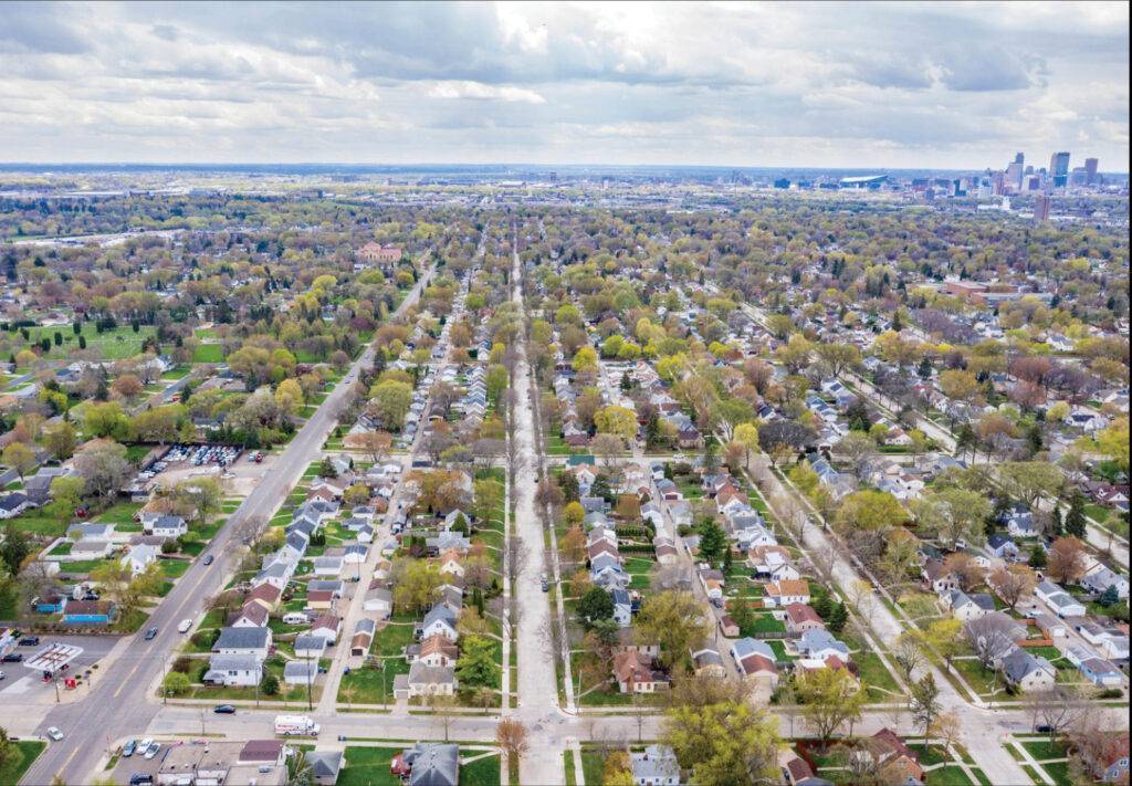 Aerial view of a city