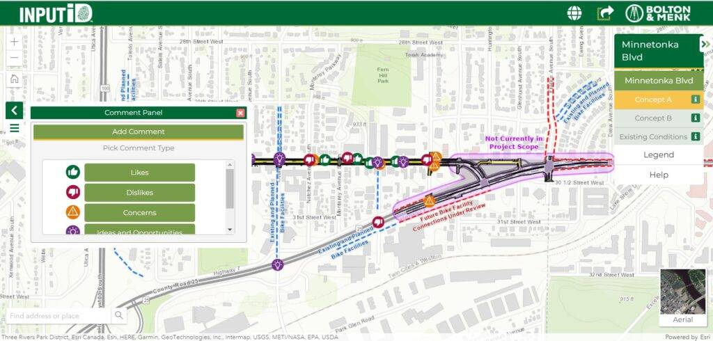Minnetonka Boulevard Reconstruction Project INPUTiD™