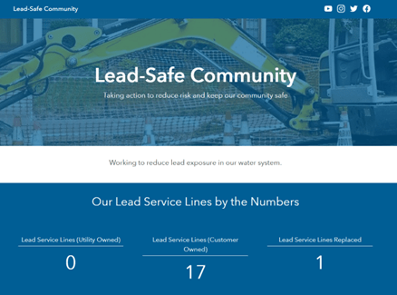 Screenshot of lead-safe community website