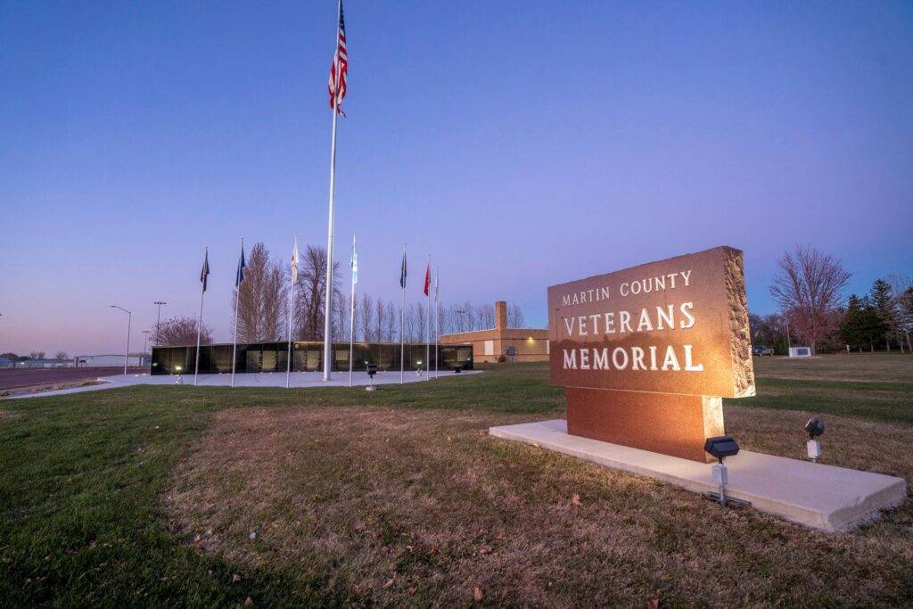 Veterans County Memorial Sign