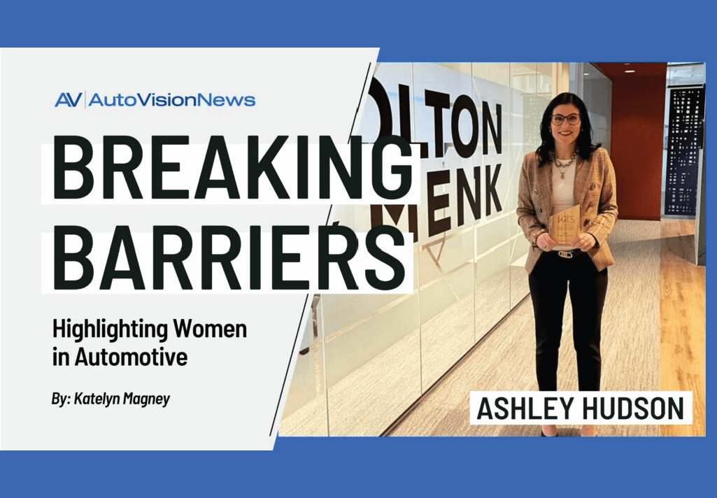 Ashley Hudson featured in AutoVision News Breaking Barriers Series