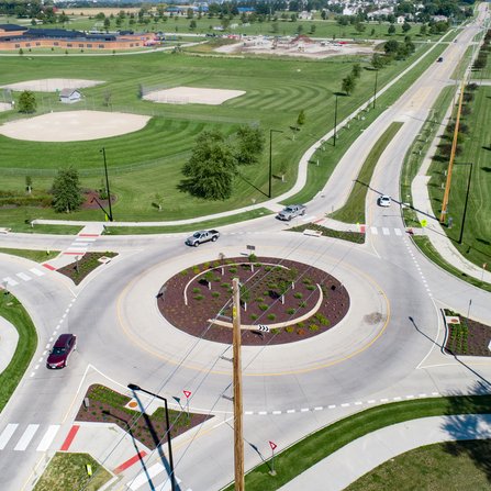 Kirkwood Boulevard Roundabout, City of Cedar Rapids, Iowa
