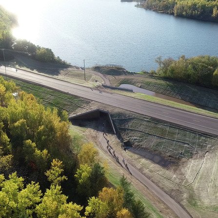 Cuyuna Lakes State Trail Underpass of TH 6, City of Crosby, Minnesota