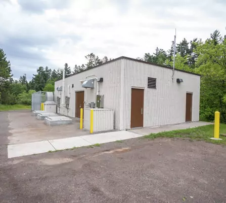 Lift Station building with pumps for wastewater