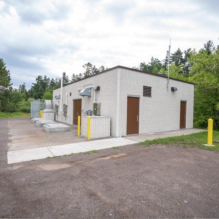 Lift Station building with pumps for wastewater