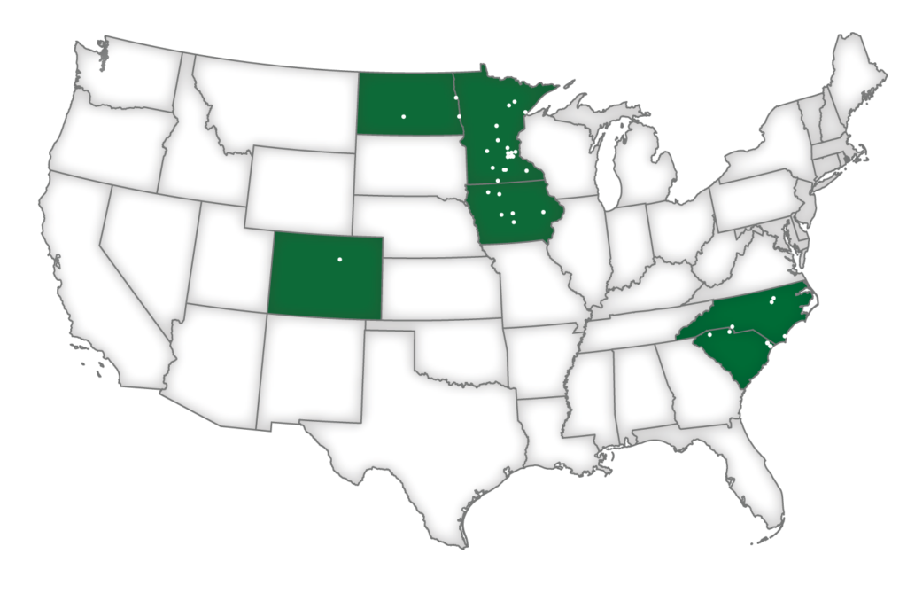 Bolton & Menk, Inc. Office location map