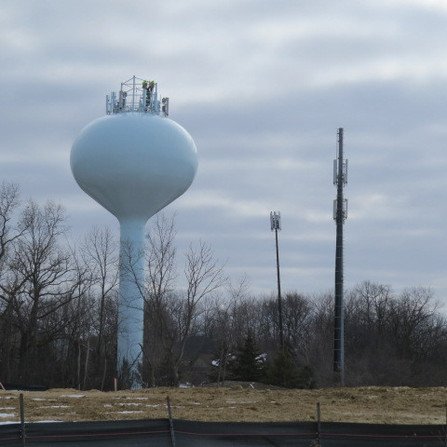 Baihly Summit Drive Water Tower Telecommunications Equipment Reinstallation, Rochester Public Utilities, Minnesota