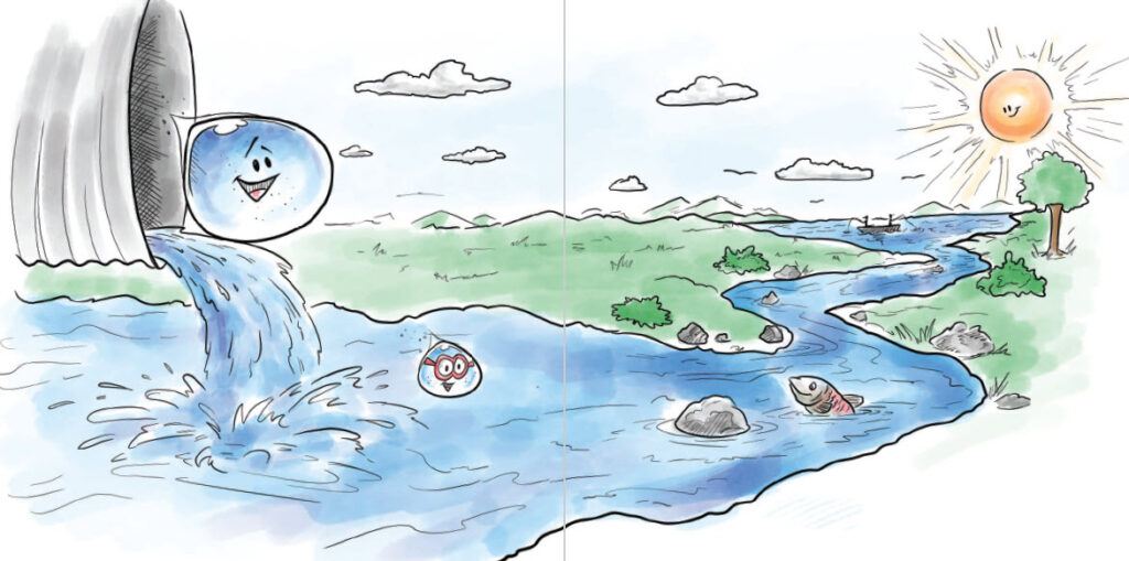 colored storyboard illustration