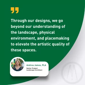 Bolton & Menk healing gardens quote from Andrea James, PLA