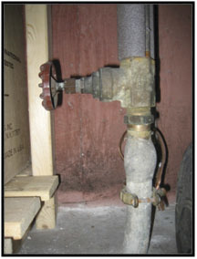Lead Service line in a home