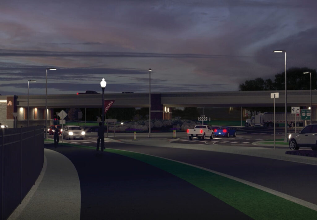 Final rendering of the Anoka Highway 10/169 project