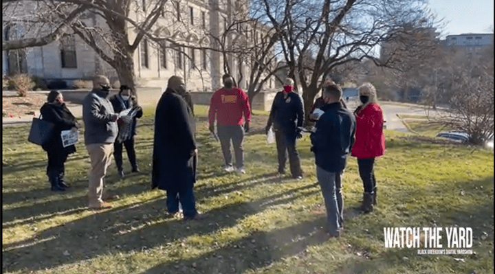 Watch The Yard Video Screenshot with People at the NPHC Plaza