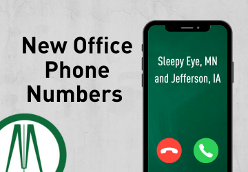 Updated Phone Numbers for Sleepy Eye and Jefferson Locations