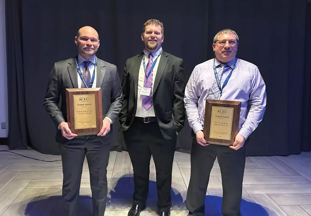 Highway 10/169 Improvements project team at the ACEC-MN Gala