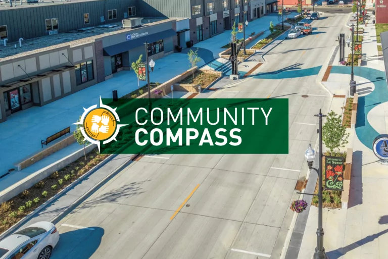 Community Compass graphic for Transforming Old Buildings & Sites