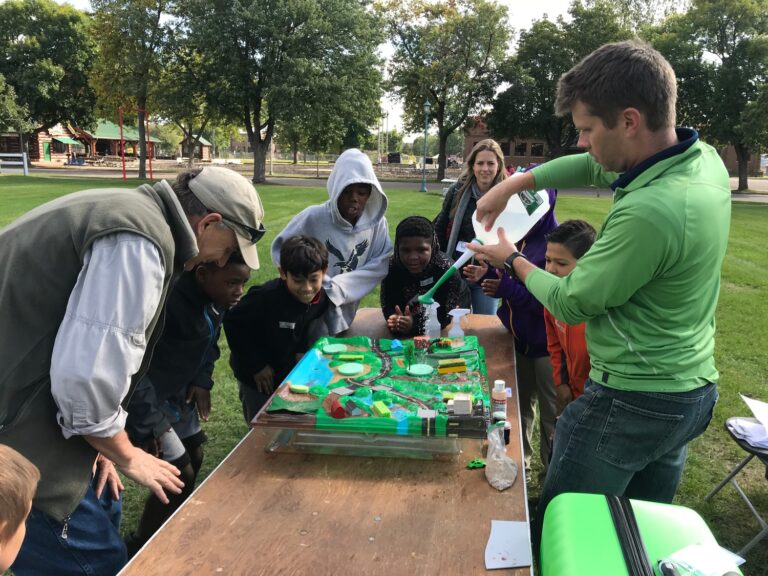 STEAM Education Enviroscape demonstration