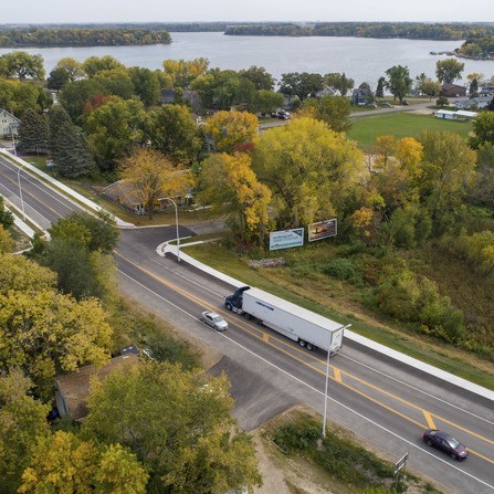 A visual representation of a new main street intersection