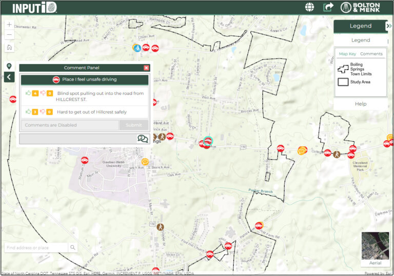 INPUTiD GIS mapping example with feedback from community
