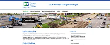 Cottage Grove MN, 2026 PMP website banner